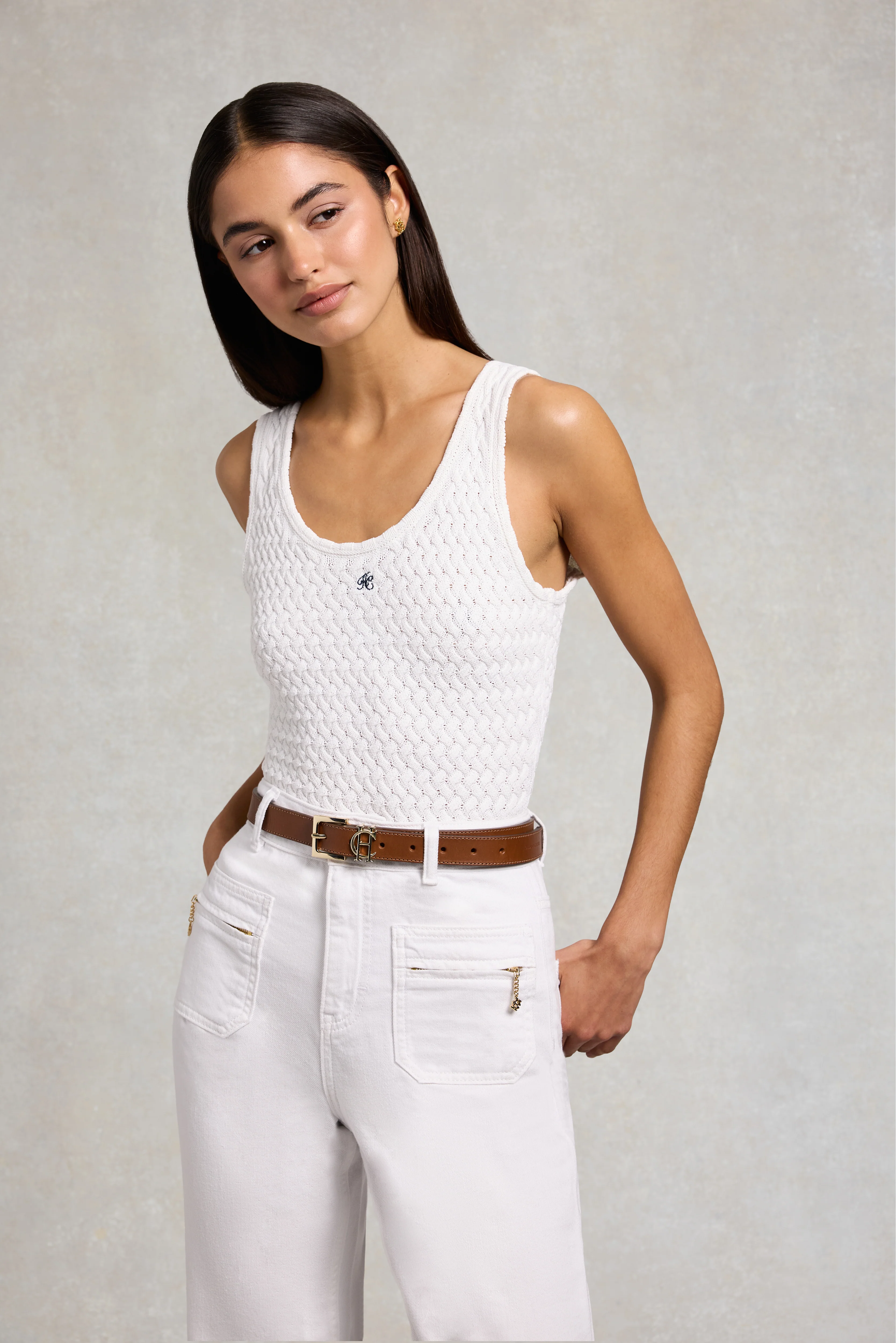 Aurelia Knitted Vest (Natural) - Image 2