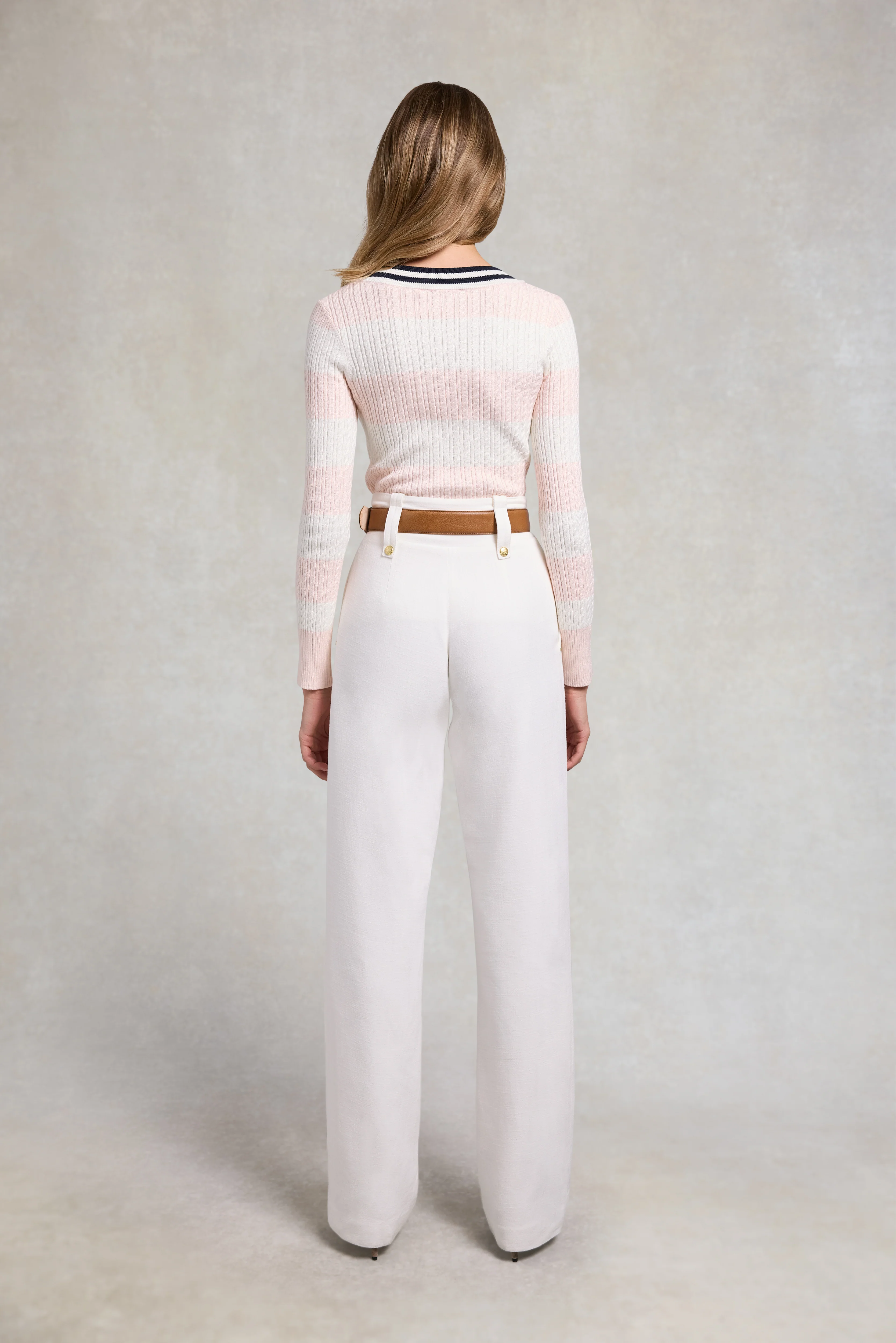Badminton Knit (Blush Natural Stripe) - Image 5