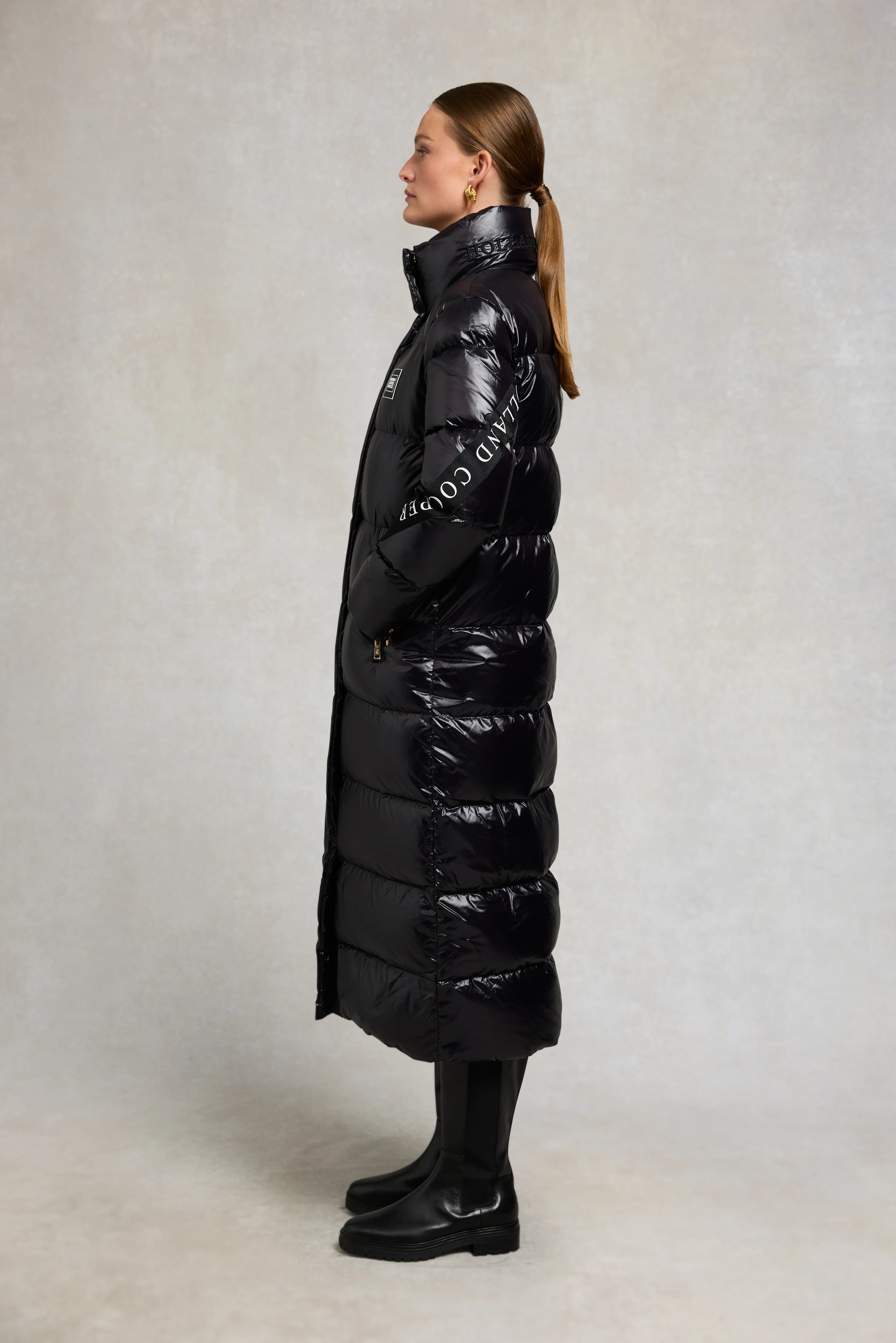 Camden Longline Coat (Black) - Image 8