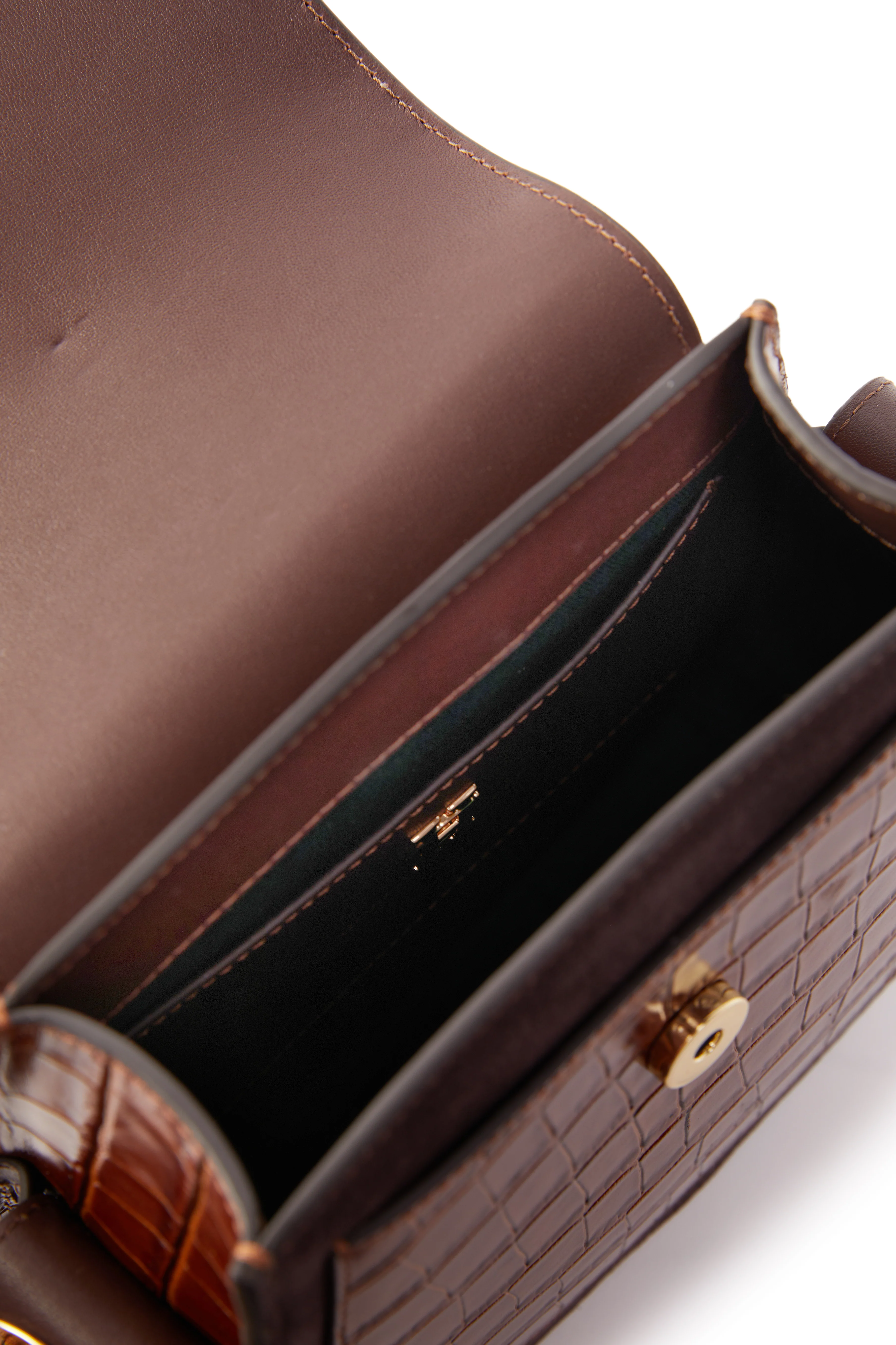 Chelsea Saddle Bag (Tan Croc) - Image 4
