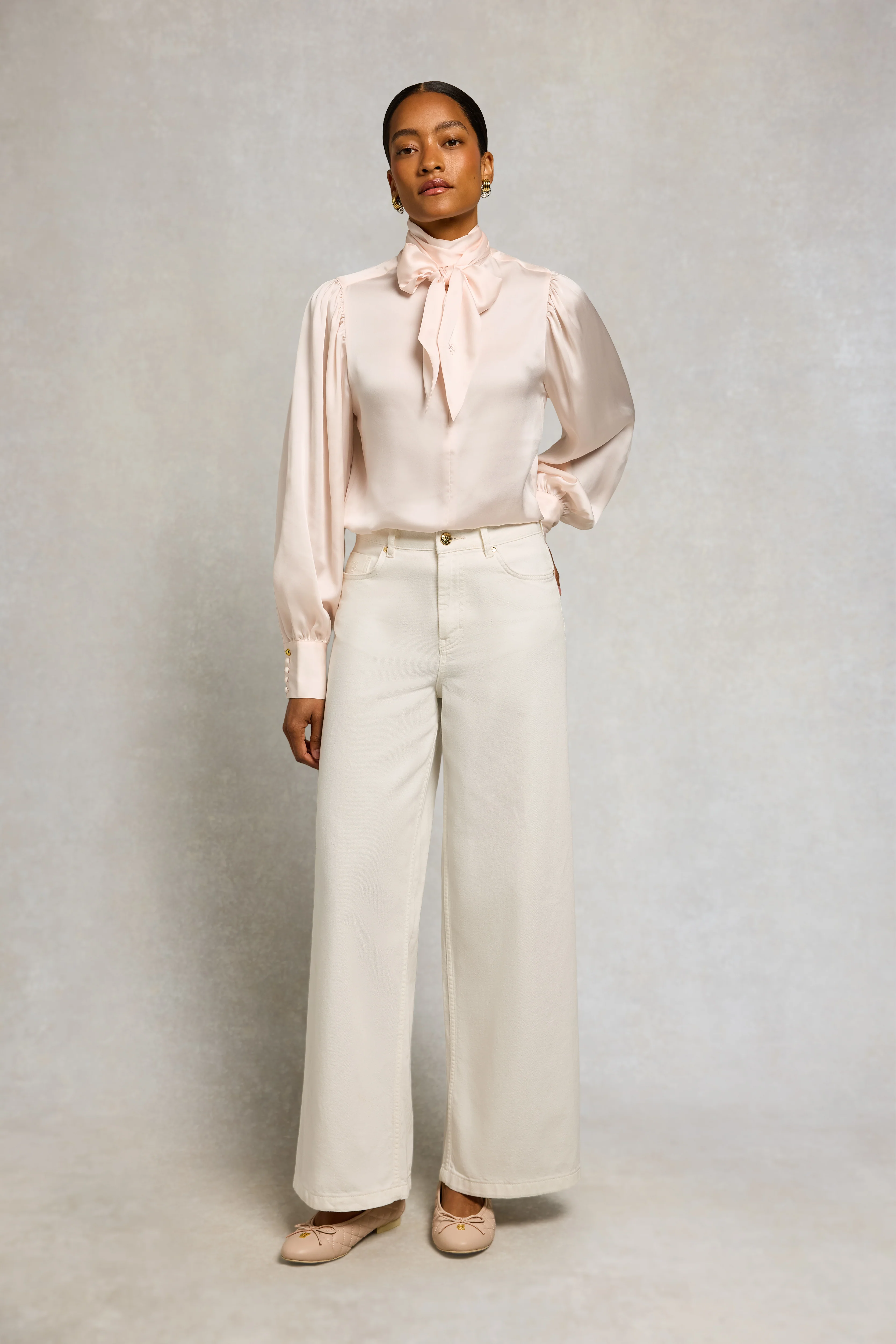 Classic Palazzo Jean (White)