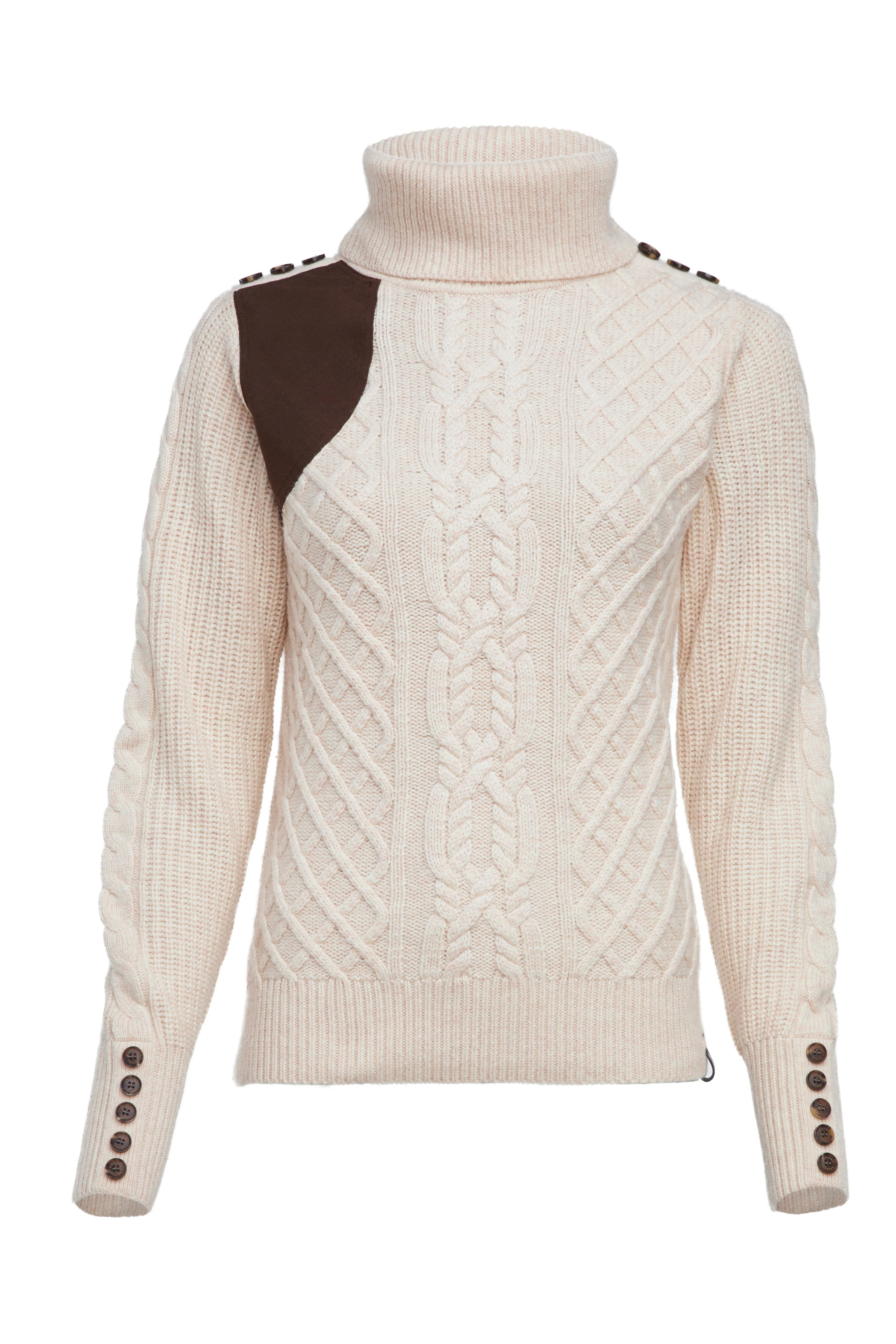 Country Roll Neck Knit (Oatmeal) - Image 6