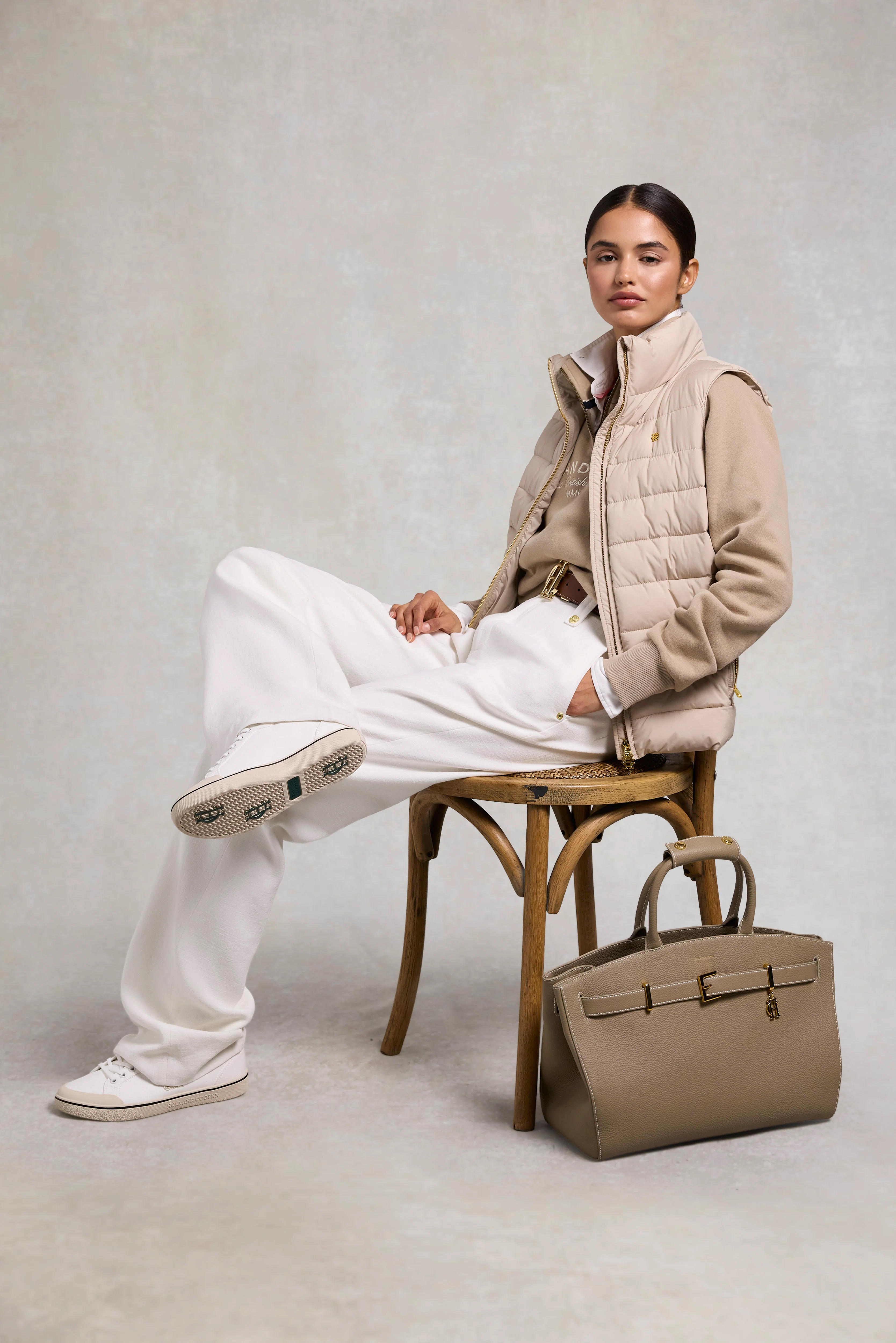 Ferncroft Padded Gilet (Putty) - Image 5