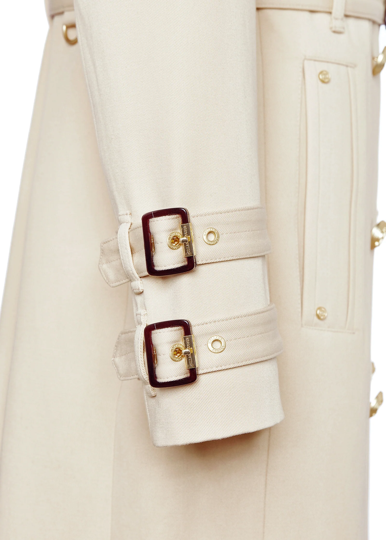 Gatcombe Full Length Trench Coat (Stone) - Image 11