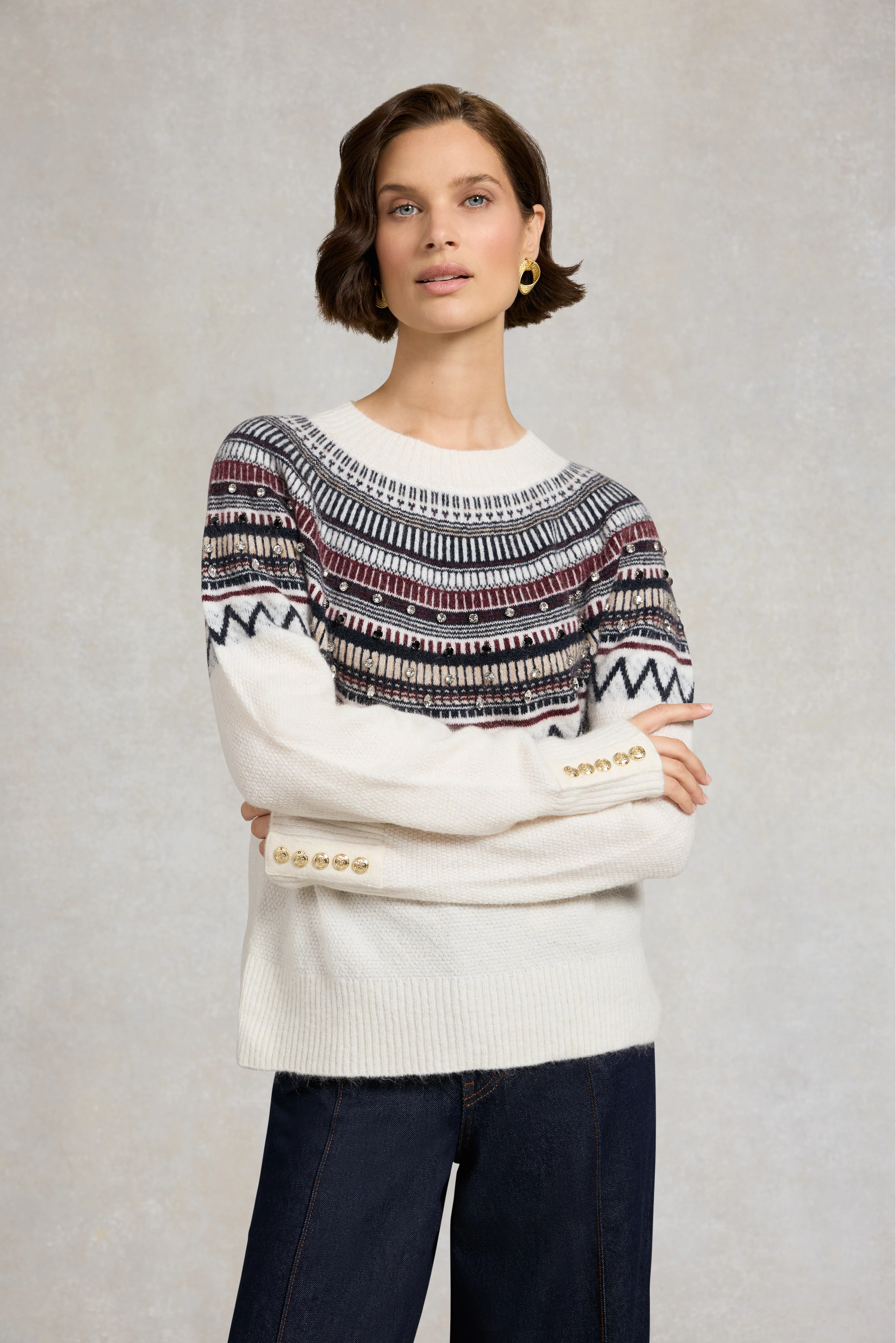 Jasmine Crew Neck Knit (Natural) - Image 8