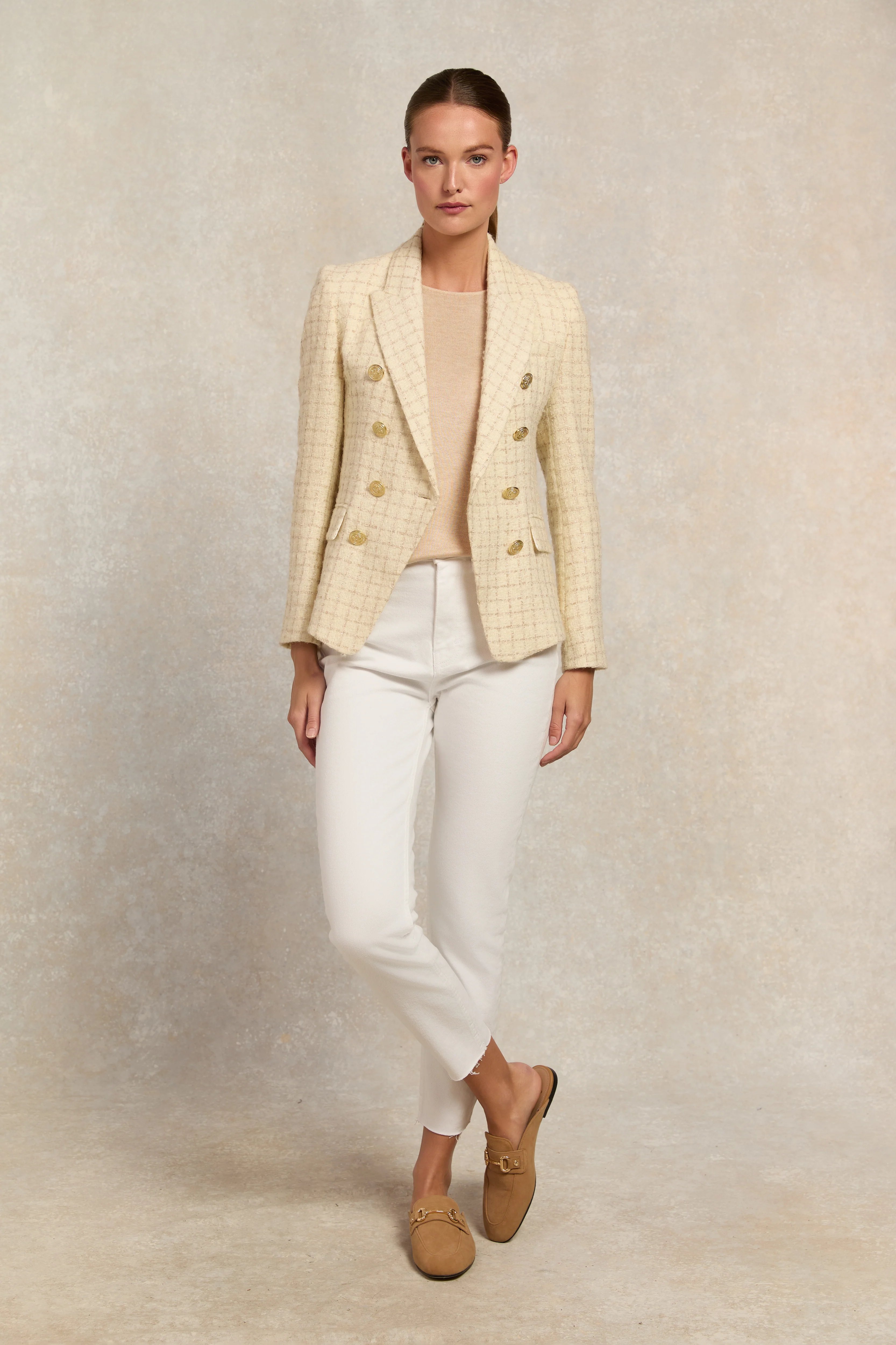 Knightsbridge Blazer (Ivory Sparkle Tweed) - Image 5