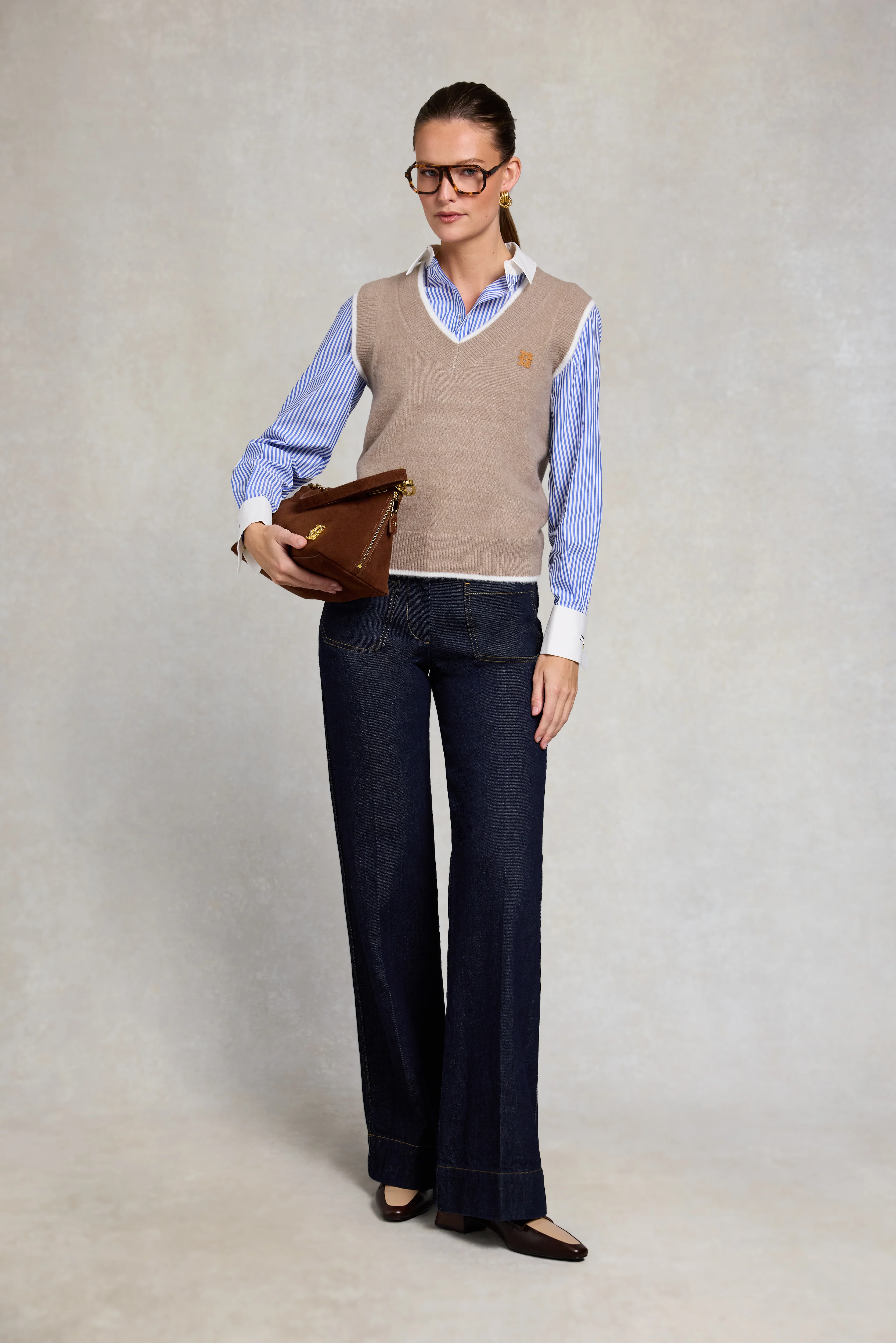 Louisa Shirt (Deep Blue Stripe) - Image 3
