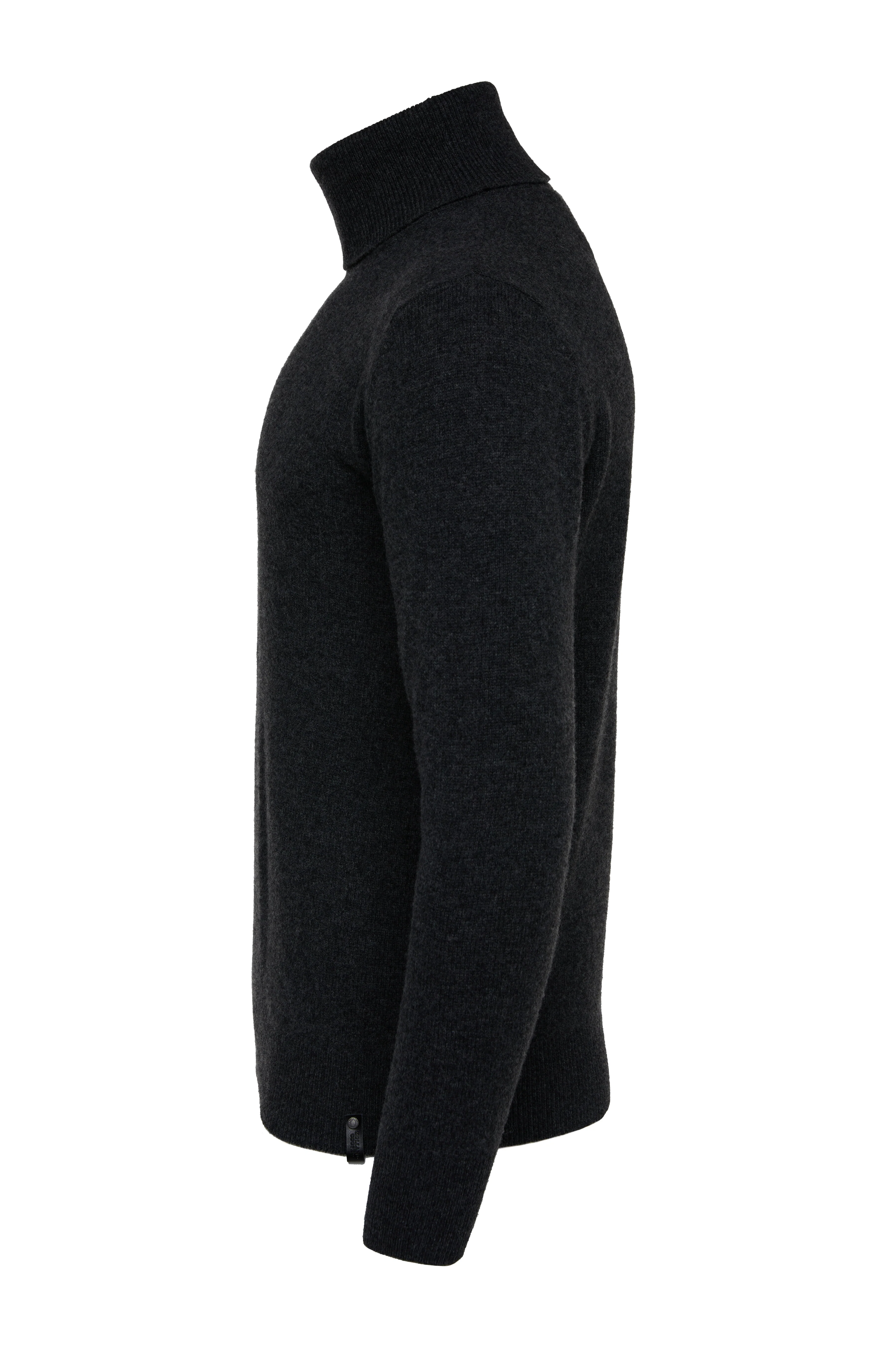 Byron Roll Neck Knit (Black) - Image 7