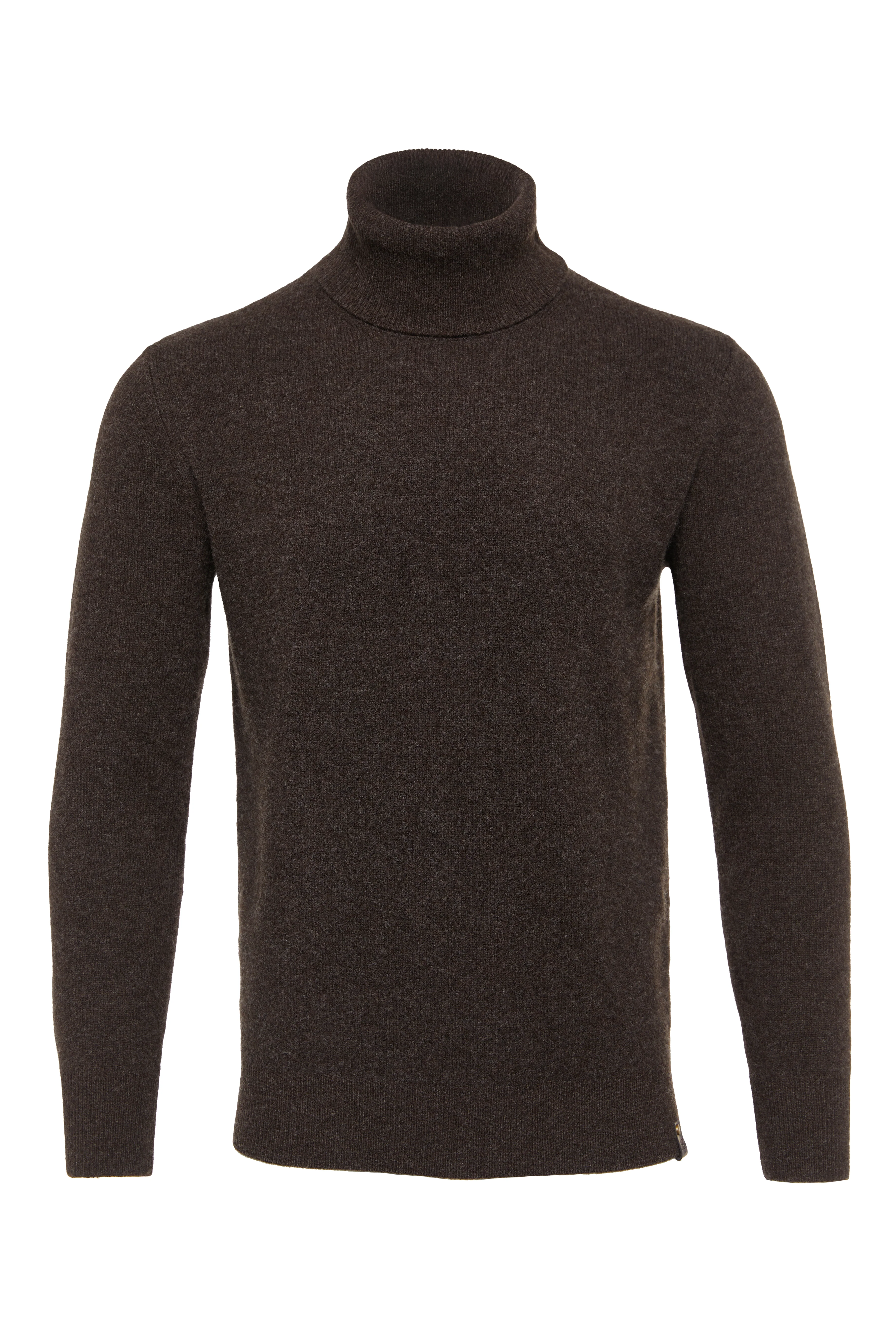 Byron Roll Neck Knit (Chocolate) - Image 4