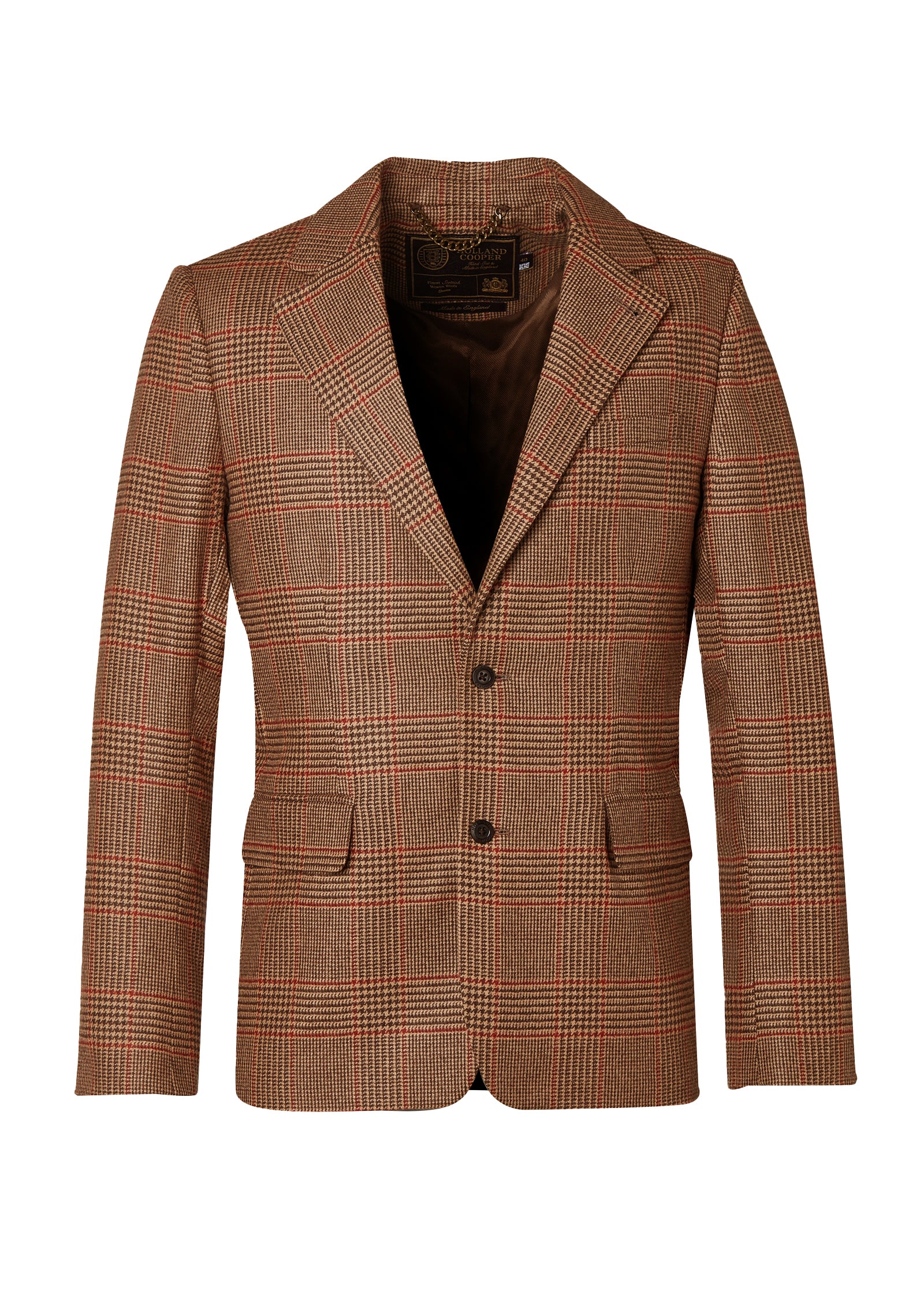 The Single Breasted Blazer (Clarence Check Merlot) - Image 4