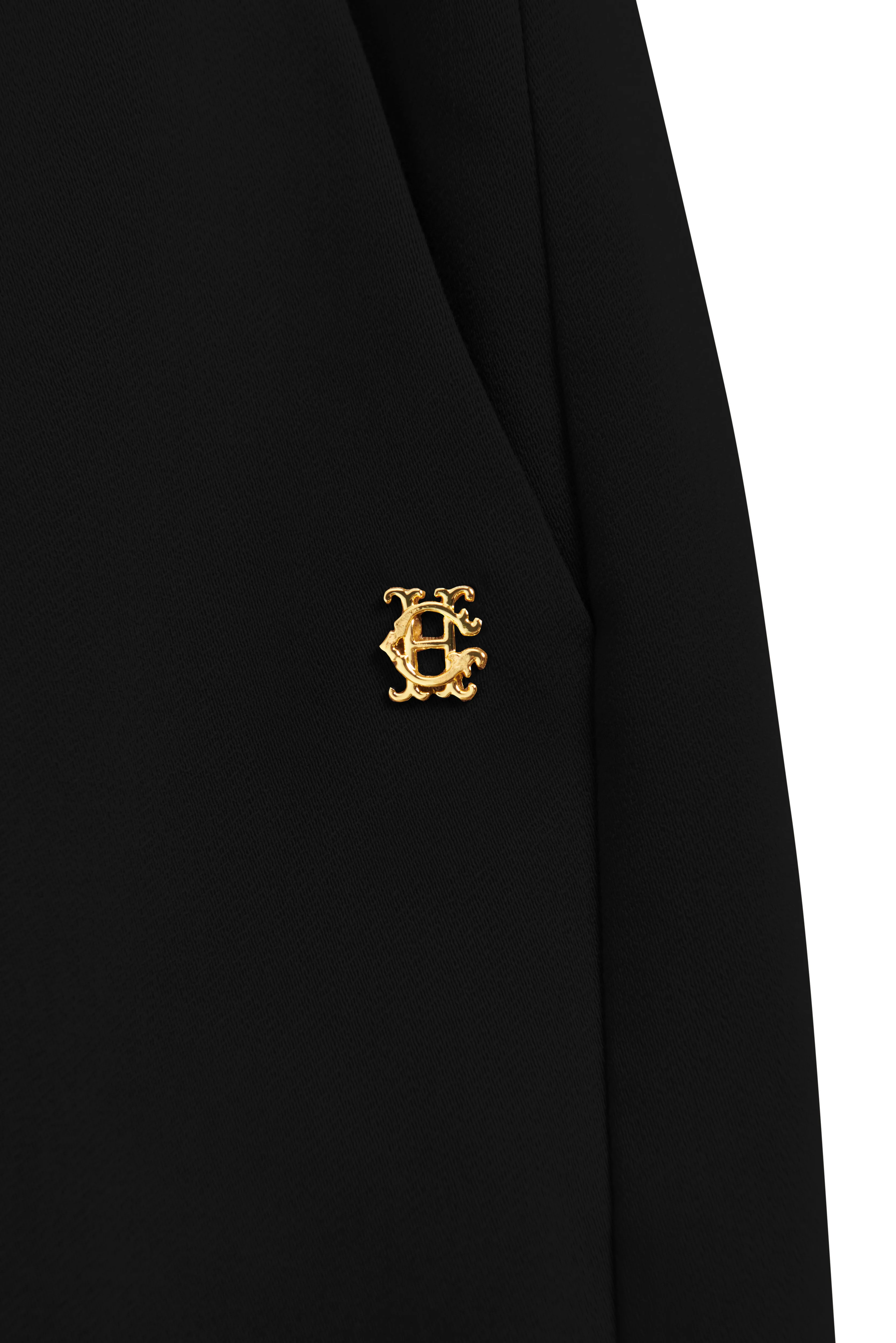 Pleated Wide Leg Trouser (Black) - Image 8