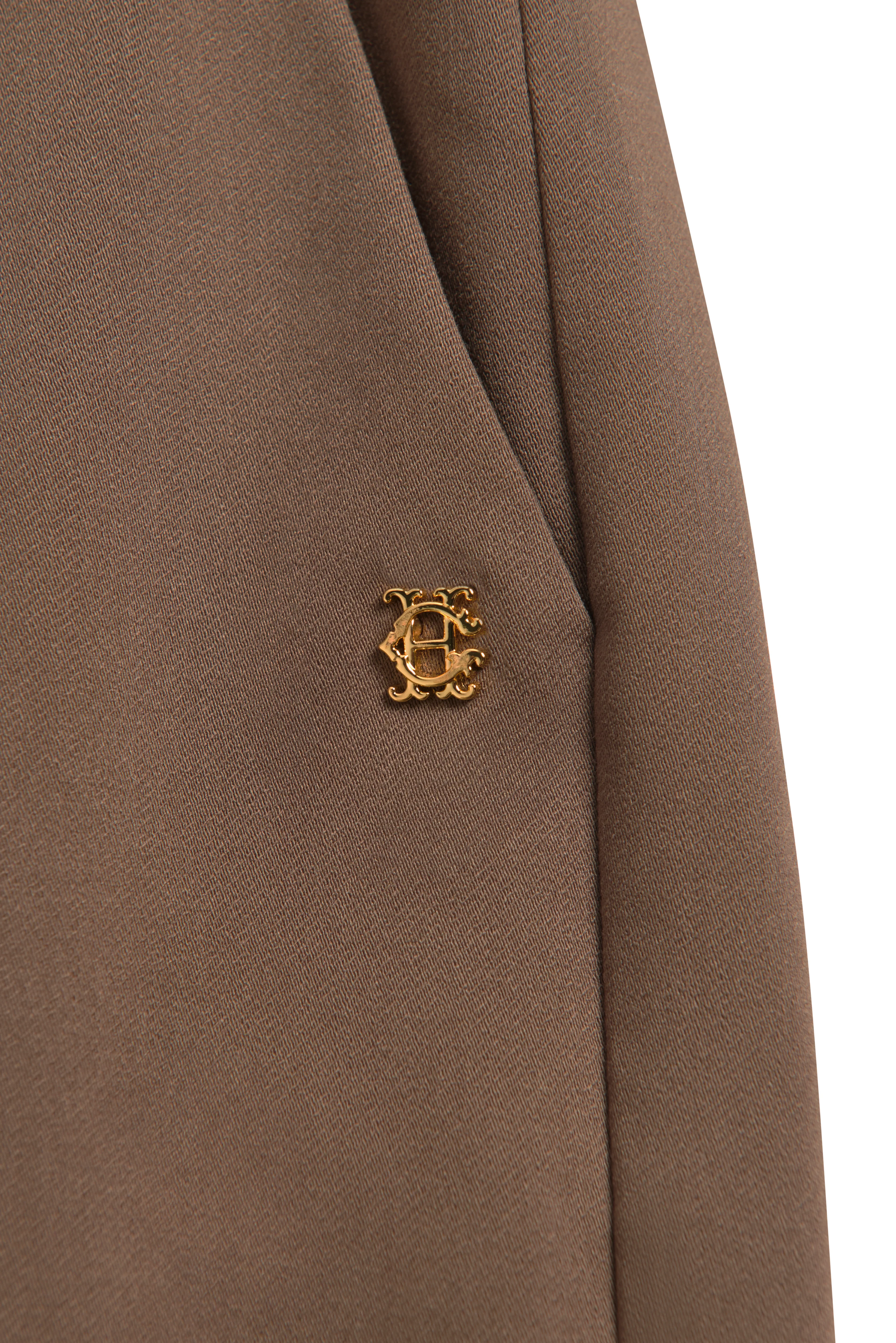 Pleated Wide Leg Trouser (Mocha) - Image 7