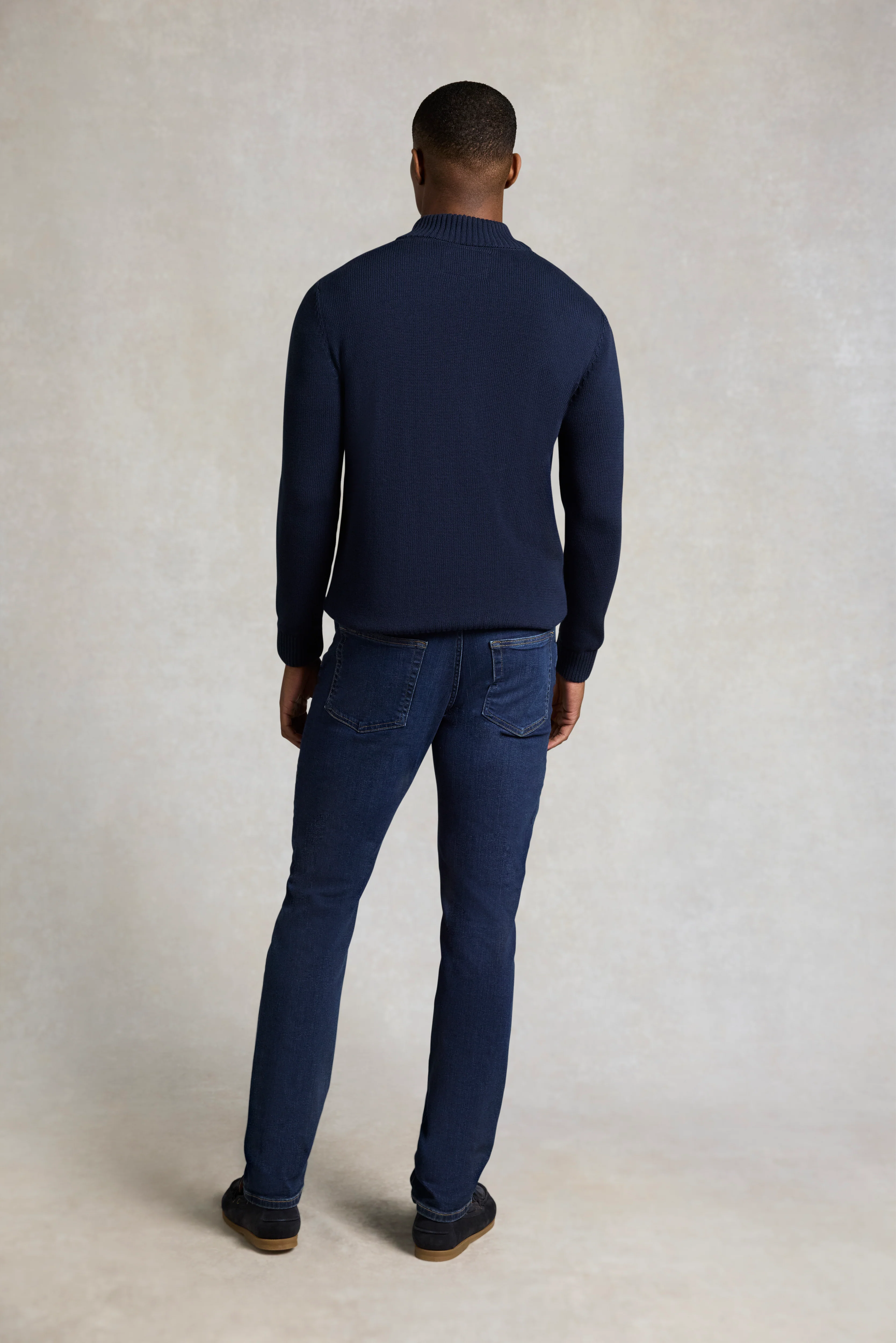 Men's Quarter Zip Knit (Ink Navy) - Image 3