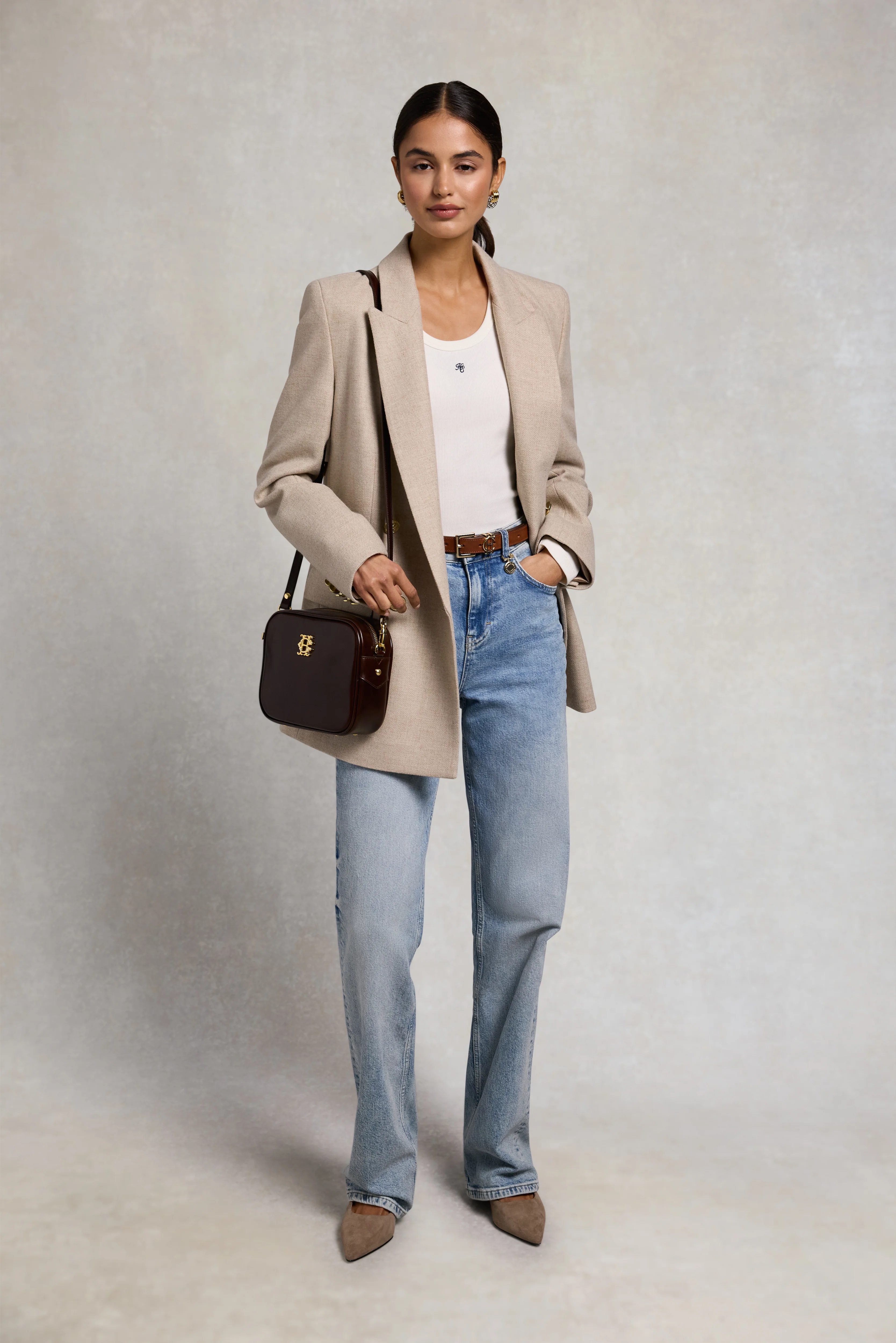 Rebecca Long Sleeve Top (Natural) - Image 3