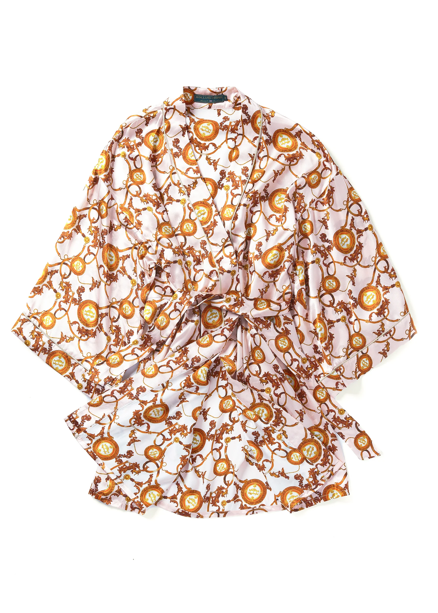 Silk Dressing Gown (Blush) - Image 2