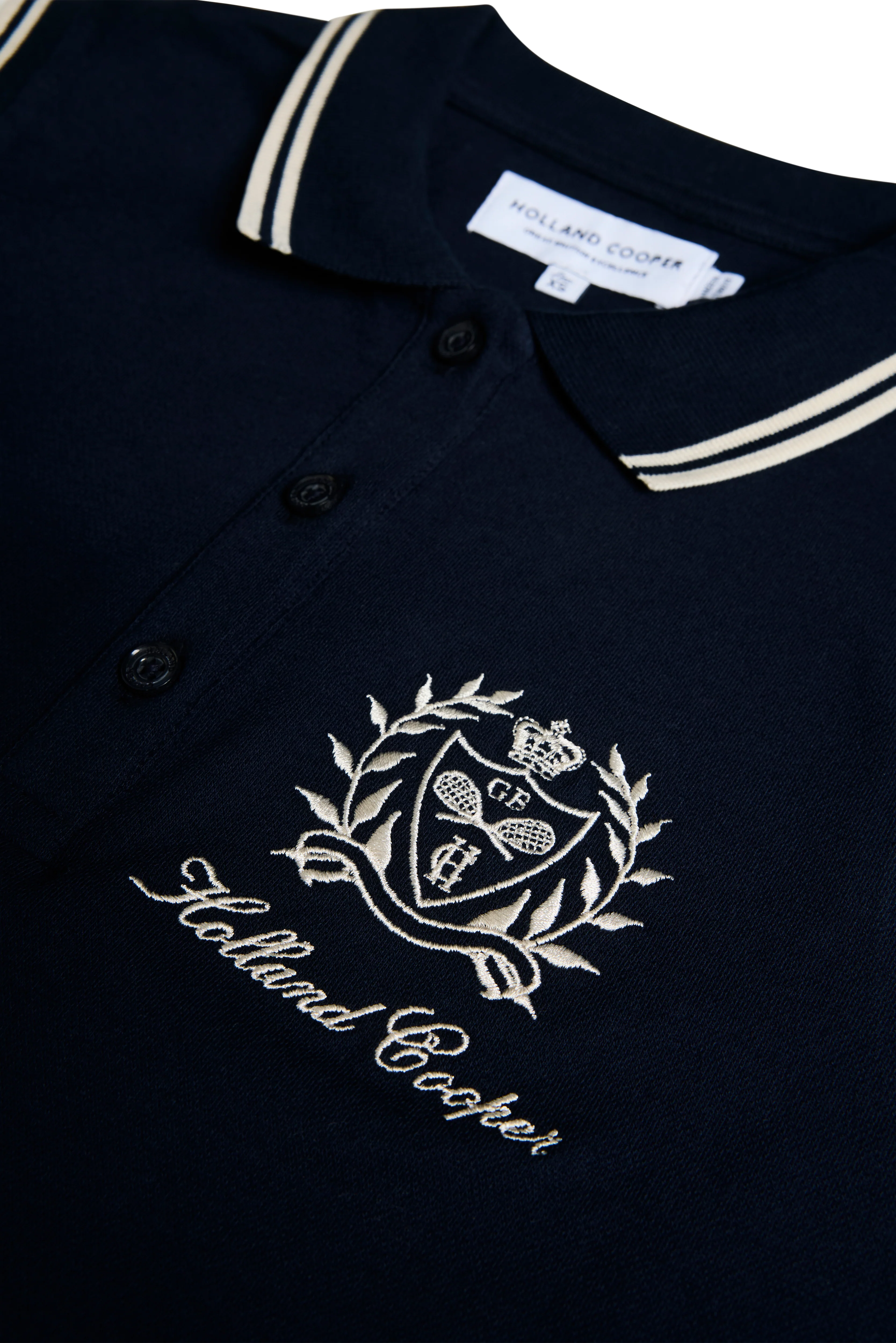 Sleeveless Collegiate Polo Shirt (Ink Navy) - Image 8