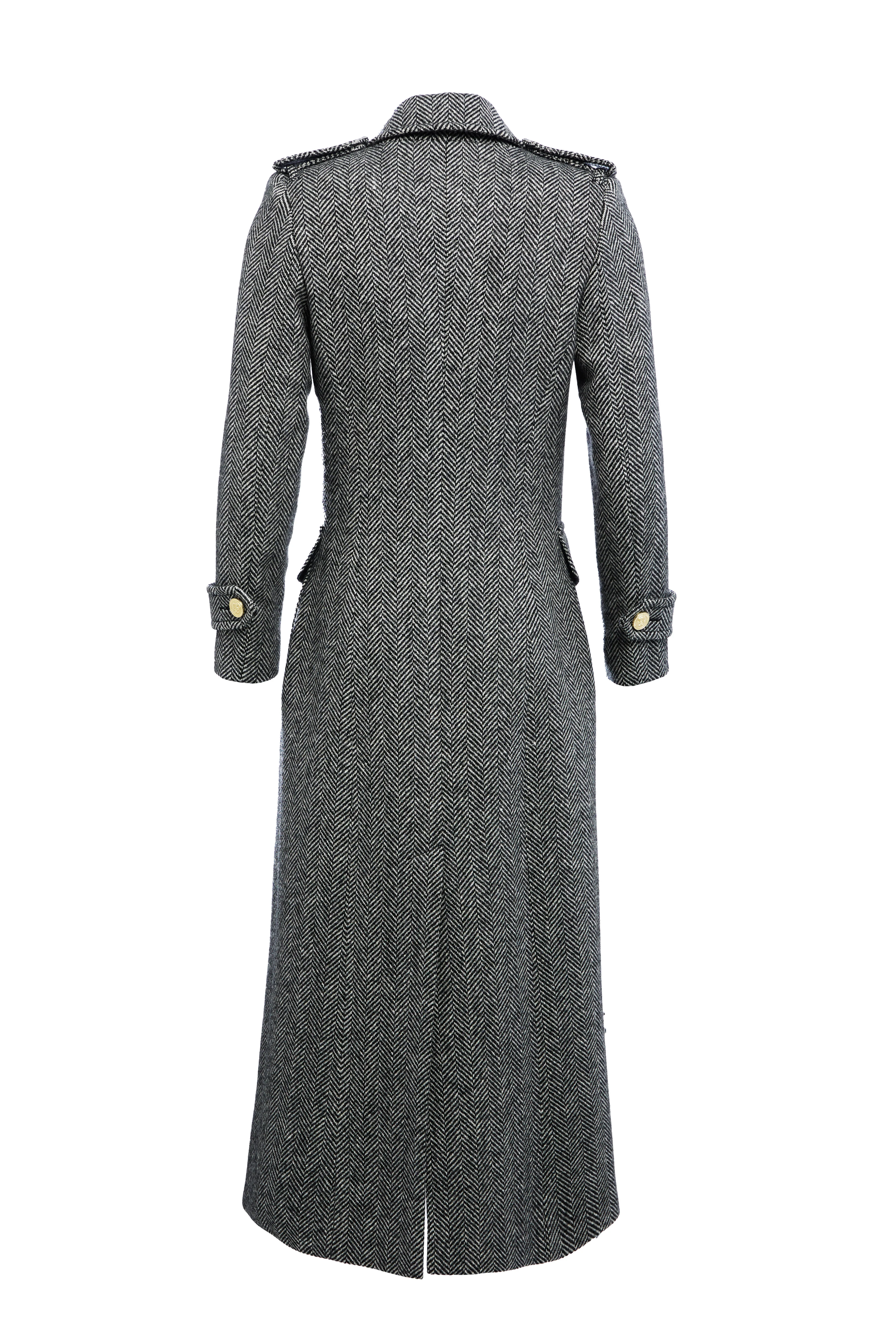 The Great Coat (Wide Tooth Black Herringbone) - Image 10