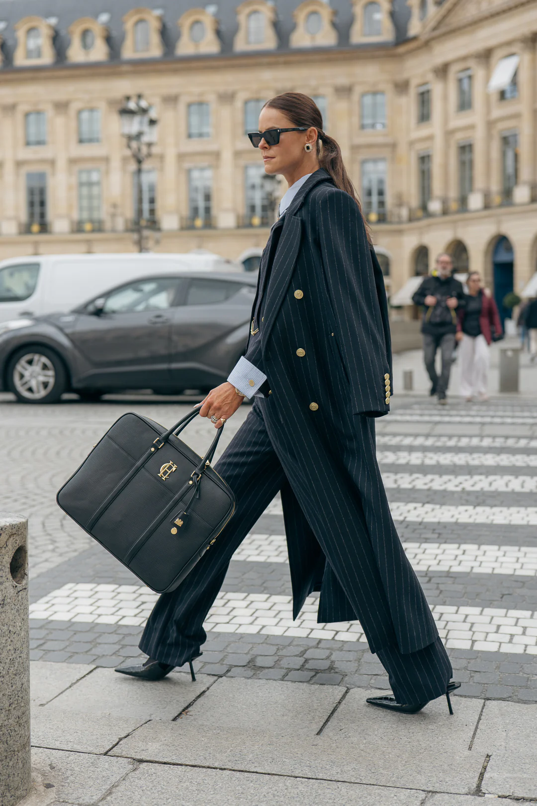 The Navy Chalk Pinstripe Suit - Image 2